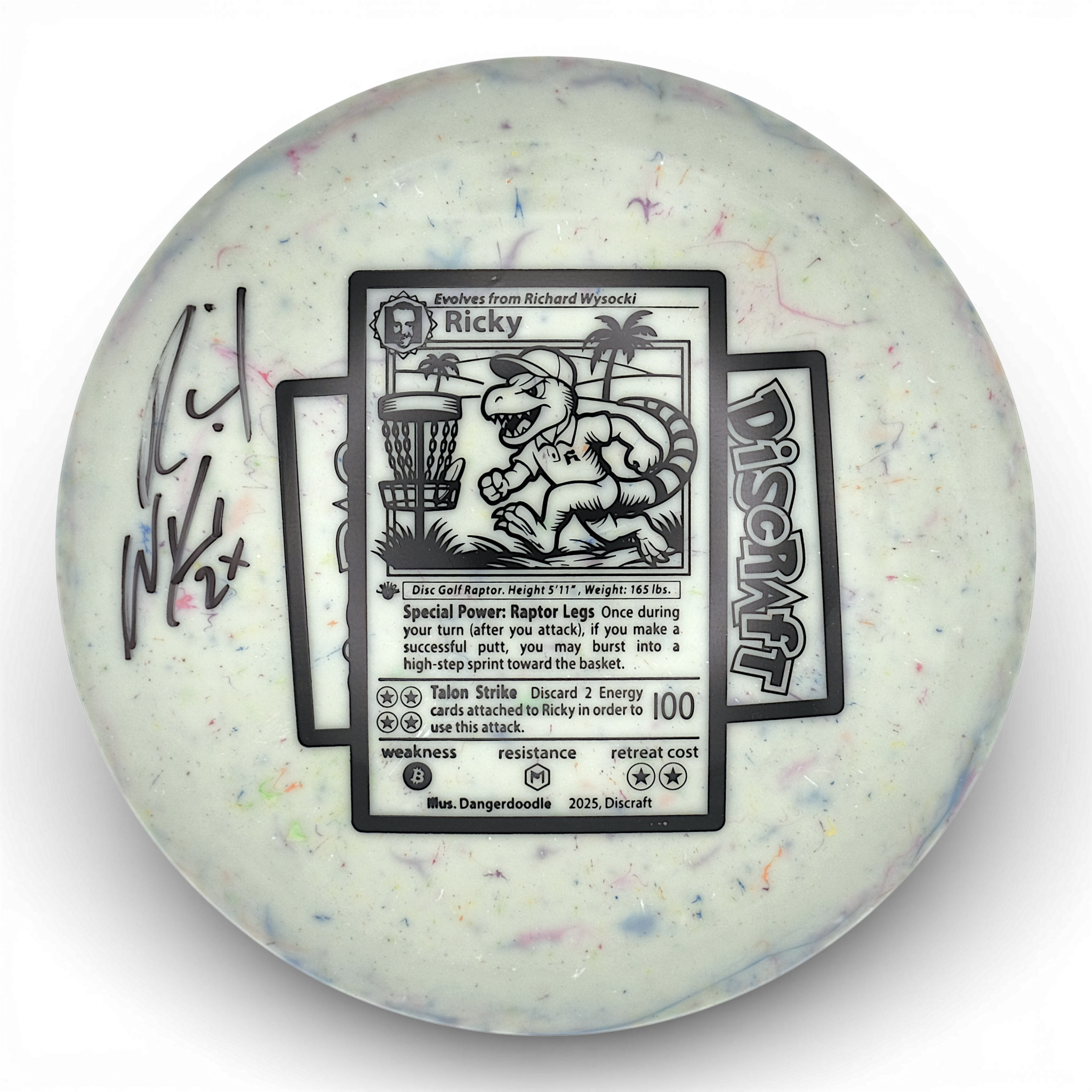 Jawbreaker Zeus - Ricky Trading Card Stamp - Signed by Ricky Wysocki
