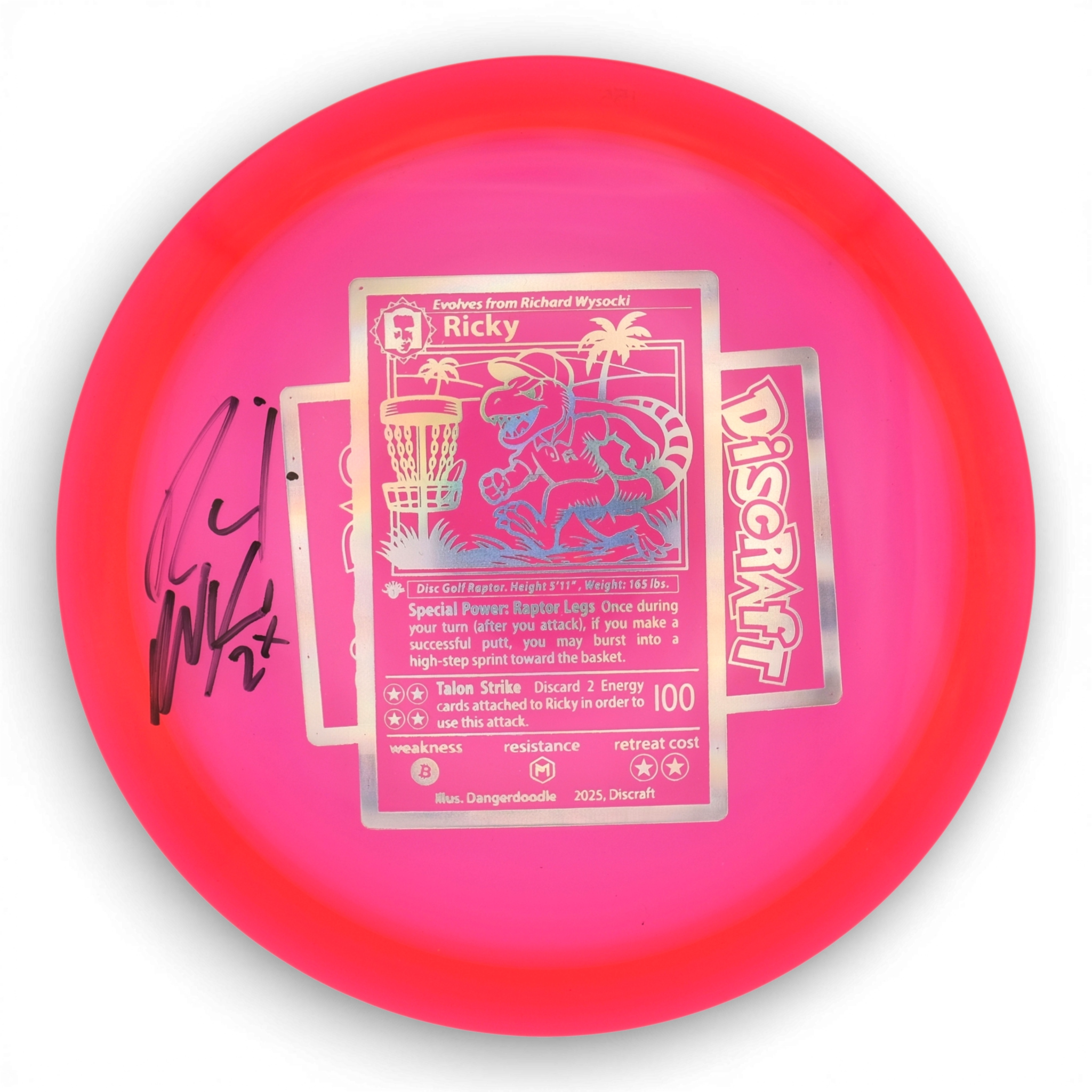 Discraft Cicada - Ricky Trading Card Stamp - Signed by Ricky Wysocki